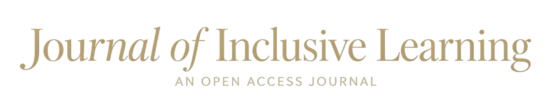 Journal of Inclusive Learning